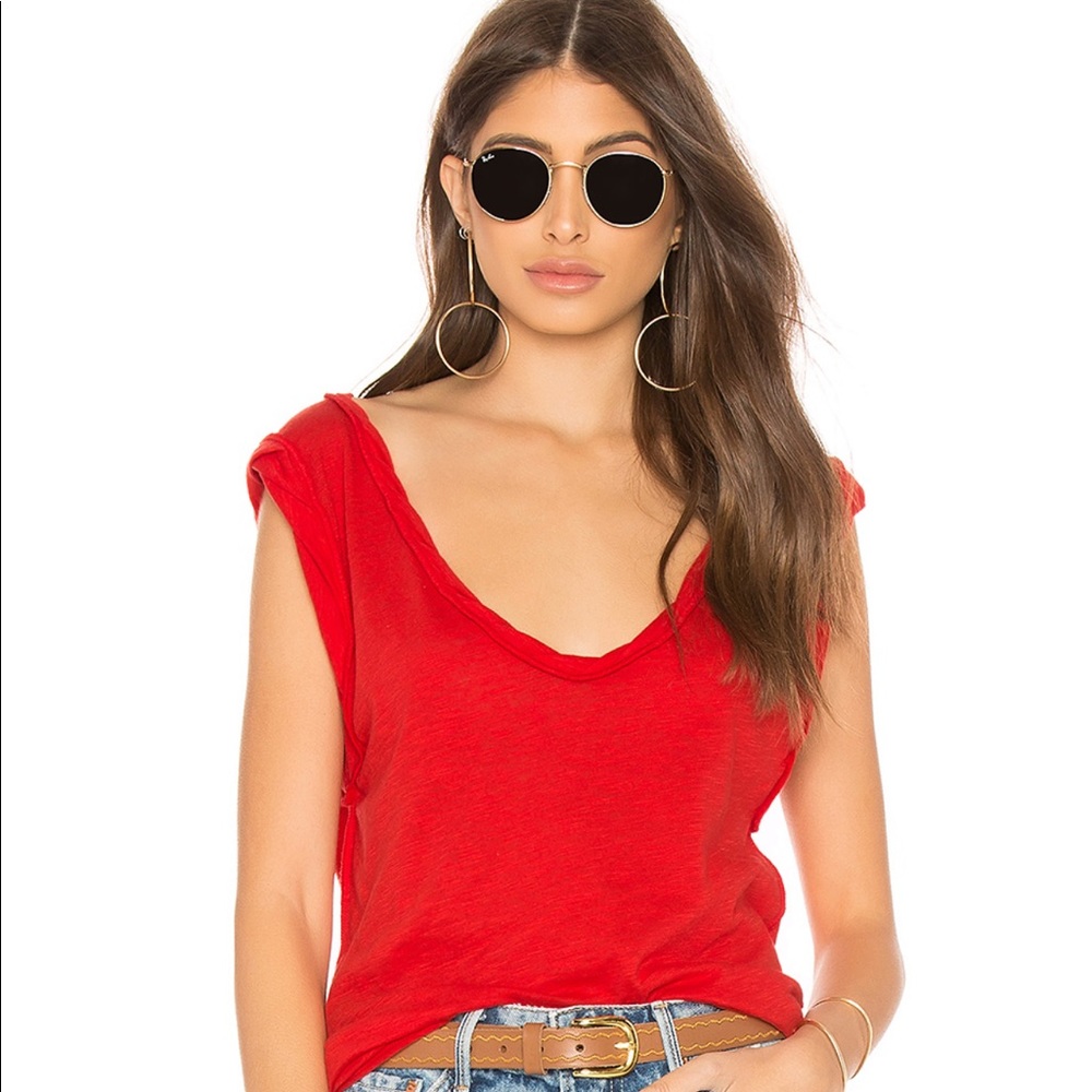 NWT Free People We The Free Cleo Tank Red